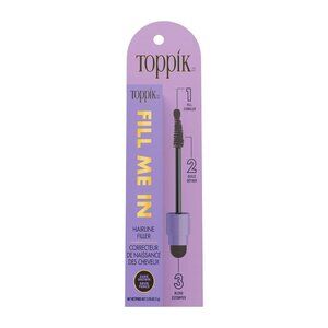 Toppik Fill Me In Hairline Filler, Hair Color Root Touchup,  Medium Brown